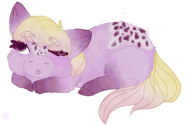 ambiguous_feral ambiguous_gender blonde_hair buckteeth eyelashes feral fur gradient_hair gradient_tail hair hooves lying markings on_front one_eye_closed open_mouth pink_body pink_eyes pink_fur purple_eyelashes purple_hooves purple_spots simple_background solo spots spotted_markings tail teeth white_background yellow_tail young young_ambiguous young_feral lemoncurds fluffy_pony fluffy_pony_(species) mammal 2021 adobe_fresco_(artwork) digital_media_(artwork) digital_painting_(artwork) digital_watercolor_(artwork) painting_(artwork) watercolor_(artwork)