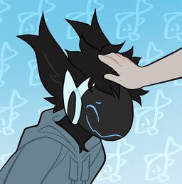 5_fingers ambiguous_gender animated_gif anthro black_body black_fur black_hair blue_background blue_eyes clothed clothing daww duo fingers fur hair heart_symbol hoodie humanoid_hands machine pattern_background petting screen screen_face simple_background smile solo_focus topwear visor sh-4rk moose_(sh-4rk) protogen 2020 animated digital_media_(artwork) hi_res loop short_playtime