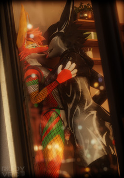 andromorph andromorph/male andromorph_penetrated animal_genitalia animal_penis anthro armwear bodily_fluids canine_genitalia canine_penis clothing cum cum_in_vagina cum_inside cum_on_knot duo fishnet_armwear fishnet_clothing fishnet_legwear genital_fluids genitals intersex intersex/male intersex_penetrated kissing_while_penetrating knot latex latex_clothing legwear male penetration penis saliva tongue tongue_out vaginal vaginal_penetration window riddyvrc blender_cycles knuffelfratz riddy rexouium absurd_res blender_(artwork) digital_media_(artwork) hi_res