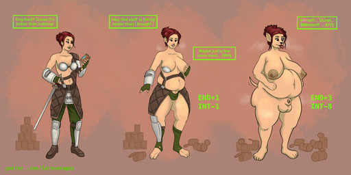 animal_genitalia animal_penis anthro asian balls base_one_layout basic_sequence big_balls big_breasts big_butt bodily_fluids breasts butt canine_genitalia canine_penis dialogue expansion female fti_transformation gender_transformation genitals growth gynomorph hair human_to_anthro intelligence_loss intersex linear_sequence melee_weapon musk one_row_layout overweight penis red_hair solo species_transformation sweat sword tail tail_motion tailwag text three_frame_image three_frame_sequence transformation transformation_sequence weapon weight_gain loinsavage fallout microsoft canid canine canis domestic_dog human humanoid mammal 2:1 absurd_res english_text hi_res sequence url