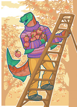 5_fingers anthro apple apple_tree arm_fin boots border bottomwear brown_boots brown_clothing brown_footwear clothed clothed_anthro clothed_male clothing cloud fin fingers food footwear fruit fruit_tree green_body green_fin green_scales holding_apple holding_food holding_fruit holding_object ladder long_sleeves male male_anthro multicolored_body multicolored_clothing multicolored_scales multicolored_sweater multicolored_topwear on_ladder orchard outline outside pants pink_body pink_clothing pink_scales pink_sweater pink_topwear plant purple_clothing purple_sweater purple_topwear red_body red_clothing red_scales red_sweater red_topwear scales shoelaces shoes sky solo sweater tail tail_fin topwear tree white_border white_outline yellow_bottomwear yellow_clothing yellow_pants yellow_sky snarkysardine fish marine salmon salmonid_(fish) sockeye_salmon 2025 hi_res
