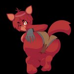 anthro ass_up breasts butt butt_grab clothing crossgender female fur hand_on_butt looking_at_viewer machine one_eye_closed panties presenting presenting_hindquarters red_body red_fur red_skin solo teasing underwear wink yellow_eyes agmodanimator five_nights_at_freddy's five_nights_in_anime scottgames foxy_(fnaf) animatronic canid canine fox mammal robot 1:1 absurd_res alpha_channel hi_res