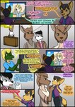 2019 anthro biped black_border border canid canine clothing collaboration comic detailed_background dialogue english_text female fennec_fox fox fur group hair hi_res kammypup_(artist) kangaroo macropod male mammal marsupial runt_(artist) shirt speech_bubble standing text topwear true_fox young