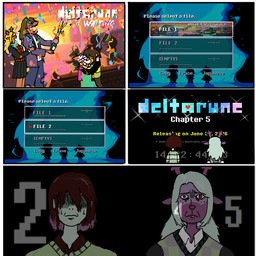 5_panel_comic alcohol alcohol_bottle ambiguous_gender anthro antlers bangs beverage beverage_bottle biped blonde_hair bodily_fluids bottle brown_body brown_fur brown_hair buckteeth cartoon_freckles celebration clothed clothing confetti container duo eye_bags female freckled_face freckles front_view frown fur gameplay_mechanics group hair horn hug hugging_another kissing long_hair looking_at_viewer male menu_screen pale_skin red_eyes scales scared screencap screencap_background shadow_face short_hair side_by_side snowgrave stressed sweat sweatdrop tear_trough teeth text thousand_yard_stare white_body white_fur sebadoesntexist deltarune marines_call_it_that_2000_yard_stare undertale_(series) kris_dreemurr noelle_holiday ralsei susie_(deltarune) bovid caprine darkner deer goat human mammal new_world_deer scalie 1:1 2026 comic digital_drawing_(artwork) digital_media_(artwork) english_description english_text