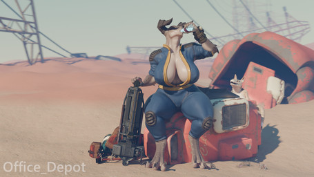 anthro beverage big_breasts breasts drinking duo female large_female thick_thighs office_depot_(artist) naga6kiwi_(modeler) vulgarvictor_(modeler) bethesda_game_studios fallout microsoft mommyclaw_(vulgarvictor) nellie_(naga6kiwi) deathclaw night_stalker_(fallout) scalie 16:9 3d_(artwork) digital_media_(artwork) hi_res widescreen