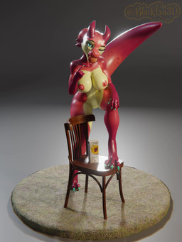 anthro big_breasts bodily_fluids breasts female genital_fluids horn nipples nude nude_anthro nude_female pose solo thick_thighs vaginal_fluids wet wet_body blacklya blacklya_(modeler) mythology pichie dragon kobold mythological_creature mythological_scalie scalie 3:4 3d_(artwork) 3d_model_showcase animated digital_media_(artwork) hi_res high_framerate no_sound pinup short_playtime turntable_(animation) video