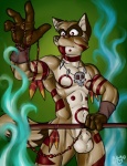 balls beads bodypaint canine feathers hybrid jewelry lapinbeau magic magic_user male muscles necklace nude polearm raccoon red_eyes sheath skull solo staff tribal tribal_spellcaster witch_doctor wolf
Rating: Explicit
Score: 2
User: misspriss
Date: November 16, 2010