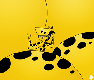 anthro big_breasts big_butt black_spots breast_expansion breast_squish breasts bubble_butt butt butt_expansion curvy_figure expansion eyelashes female fur gold_(metal) gold_tooth hands_on_own_breasts head_tuft hourglass_figure huge_breasts huge_butt hyper hyper_breasts hyper_butt logo rear_view solo spots squish text tuft yellow_body yellow_fur thatdawgmurray homestar_runner the_cheat the_cheat_(species) aliasing artist_logo artist_name digital_media_(artwork) hi_res signature