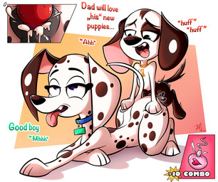 age_difference animal_genitalia animal_penis animal_vulva bodily_fluids canine_genitalia canine_penis canine_vulva collar cum cum_in_vagina cum_inside dialogue duo female feral genital_fluids genitals good_boy heart_symbol impregnation inbreeding male male/female ovum ovum_with_heart parent_incest penetration penile penile_penetration penis penis_in_vagina sex size_difference sperm_cell spots text tongue tongue_out toony vaginal vaginal_penetration vulva young pkbr4insh0ck_(artist) 101_dalmatian_street 101_dalmatians disney delilah_(101_dalmatians) dimitri_1_(101_dalmatians) dimitri_trio_(101_dalmatians) canid canine canis dalmatian domestic_dog mammal absurd_res english_text hi_res incest_(lore) mother_(lore) mother_and_child_(lore) mother_and_son_(lore) parent_(lore) parent_and_child_(lore) parent_and_son_(lore) son_(lore)