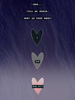 abstract_background blue_background dialogue ellipsis gradient_background heart_symbol not_furry offscreen_character question_mark simple_background speech_bubble talking_to_another text white_background zero_pictured cranky2306 deltarune undertale_(series) soul_(undertale) 2025 3:4 absurd_res comic english_description english_text hi_res