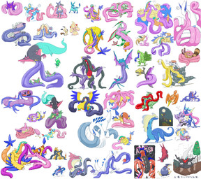 feral group hyper hyper_tongue long_tongue multi_tongue tongue sevi_blaze nintendo pokemon archeops dragapult fossil_pokemon garchomp generation_2_pokemon generation_3_pokemon generation_4_pokemon generation_5_pokemon generation_8_pokemon legendary_pokemon lucario lugia milotic pokemon_(species) absurd_res hi_res