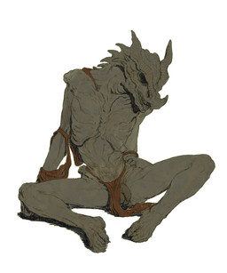 anthro balls barefoot bone bottomwear bottomwear_aside clothing clothing_aside dragon_form_(elden_ring) emaciated empty_eye_sockets facial_horn feet flaccid foreskin genitals horn humanoid_feet humanoid_genitalia humanoid_penis loincloth loincloth_aside male nose_horn penis plantigrade simple_background sitting skeleton skinny skull solo spikes spikes_(anatomy) teeth toes torn_clothing unretracted_foreskin white_background silicon65 elden_ring fromsoftware mythology dragon mythological_creature mythological_scalie scalie absurd_res hi_res