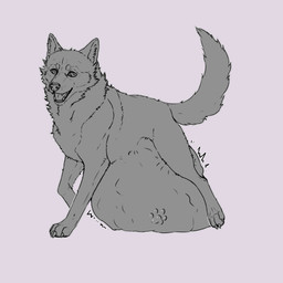 ambiguous_gender bloated duo feral feral_pred imprint navel oral_vore overweight same_size_vore soft_vore thick_thighs vore lesventin canid canine canis mammal wolf 1:1 absurd_res hi_res