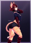 anthro clothing crop_top female midriff shirt solo topwear royzaff9o7o aeiou_(yoako) felid feline mammal absurd_res hi_res