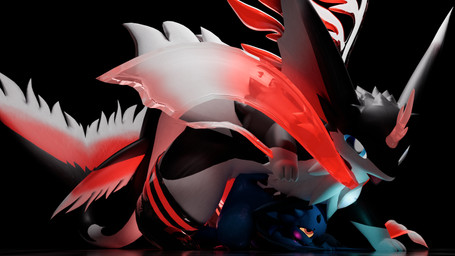 anal anal_penetration anthro anthro_on_anthro blush clothing dark dominant duo fin genitals glowing glowing_genitalia glowing_penis horn legwear male male/male penetration penis pinned size_difference stockings soroka_play mythology bat dragon mammal mythological_creature mythological_scalie scalie 16:9 3d_(artwork) 4k absurd_res blender_(artwork) digital_media_(artwork) hi_res widescreen