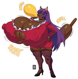 areola_outline balloon big_breasts biped breasts brown_body brown_fur cleavage cleavage_overflow clothed clothing ears_up eyewear female footwear fur glasses hair high_heels huge_breasts hyper hyper_breasts inflatable inflating inflating_balloon inflation jacket logo long_hair looking_at_viewer nipple_outline purple_hair round_glasses shoes simple_background skimpy solo tail text topwear torn_clothing white_background thehelmetguy suki_(mabocorescant) animal_humanoid animate_inanimate cat_humanoid felid felid_humanoid feline feline_humanoid humanoid living_inflatable mammal mammal_humanoid 2025 artist_logo digital_media_(artwork) english_text hi_res