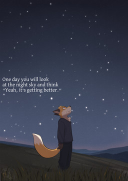 anthro black_nose bottomwear clothed clothed_male clothing countershading detailed_background dipstick_tail dry_grass ears_back fully_clothed fully_clothed_male fur grass hoodie logo looking_up male markings night orange_body orange_fur outside pants pivoted_ears plant solo standing star tail tail_markings text topwear white_body white_fur ventkazemaru canid canine fox mammal 2025 artist_logo artist_name dated english_text full-length_portrait hi_res portrait