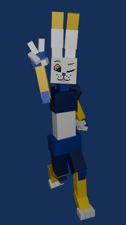 3_toes 4_fingers anthro black_background feet fingers gesture hand_gesture looking_at_viewer low_poly male multicolored_body one_eye_closed rabbit_ears simple_background solo toes tongue tongue_out v_sign wink winking_at_viewer remberhere vux_(remberhere) lagomorph mammal 3d_(artwork) 9:16 alpha_channel digital_media_(artwork) hi_res