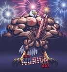 2017 4th_of_july abs accipitrid accipitriform american_eagle american_flag anthro avian bald_eagle balls big_balls big_penis bird eagle erection genitals hi_res holidays humanoid_genitalia humanoid_penis male muscular muscular_anthro muscular_male nipples nude object_in_penis pecs penis sea_eagle solo sparkler sparkler_in_penis united_states_of_america vein veiny_penis wolfiecanem