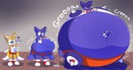 2_tails anthro aroused belly belly_expansion belly_grab belly_squish berry_juice big_belly big_navel bite biting_lip biting_own_lip black_nose blue_body blue_ears blue_eyes blue_hair blue_inner_ear blue_tail blue_tail_tip blueberry_inflation blueberry_juice bottomwear changing_color clothing container creaking cup dipstick_tail drinking_glass expansion femboy footwear glass glass_container glass_cup glorp gloves glunk_(sound_effect) groan groaning_belly hair hand_on_belly hand_on_own_belly handwear holding_plate hotpants huge_belly huge_navel hyper hyper_belly hyper_navel immobile inflation juice_(beverage) leaking_navel looking_pleasured male markings motion_lines multi_tail navel navel_fetish navel_poke one_eye_closed onomatopoeia open_mouth orange_body orange_bottomwear orange_clothing orange_ears orange_hair orange_hotpants orange_shorts orange_tail outie_navel pink_tongue plate red_clothing red_footwear red_shoes round_body shirt shoes shorts solo sound_effects spherical_inflation squish swelling tail tail_markings text thick_thighs thigh_expansion tongue topwear white_clothing white_gloves white_handwear white_inner_ear white_shirt white_tail_tip white_topwear wine_glass hedgehogstew hooters sega sonic_the_hedgehog_(series) miles_prower canid canine fox mammal 2024 cel_shading colored digital_media_(artwork) hi_res sequence shaded