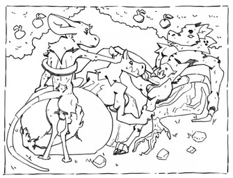 anthro anthro_on_anthro anthro_penetrated anthro_penetrating anthro_penetrating_anthro balls big_butt butt curvy_figure erection fellatio female female_penetrated genitals group group_sex half-closed_eyes huge_butt humanoid_genitalia humanoid_penis male male/female male_penetrating male_penetrating_female narrowed_eyes neck_tuft nude oral oral_penetration outdoor_nudity outside_sex penetration penile penile_penetration penis penis_in_vagina perineum sex size_difference smile spitroast thick_thighs threesome trio tuft vaginal vaginal_penetration voluptuous wide_hips twostrokemouse mythology bechamel_(fuzzamorous) gnocchi_(twostrokemouse) dragon mammal mouse murid murine mythological_creature mythological_scalie rat rodent scalie greyscale hi_res monochrome