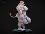 anthro balls big_balls big_butt big_pecs big_penis butt flaccid foreskin genitals hair hyper hyper_genitalia jiggling male muscular muscular_anthro muscular_male nipples nude pecs penis scar solo vein walking wolke homura_(character) felid lion mammal pantherine 3d_(artwork) 3d_animation 4:3 animated digital_media_(artwork) no_sound short_playtime turntable_(animation) webm