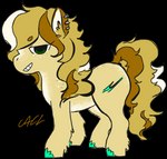 blonde_hair ear_piercing ear_ring female feral freckles grin hair piercing ring_piercing smile solo sourmagic hasbro my_little_pony fan_character levi_kyros equid equine horse mammal pony valta alpha_channel low_res