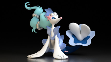 3_fingers black_background blue_body blue_eyes blue_hair blue_skin eyelashes female femboy feral fin fingers flippers frill_(anatomy) front_view gem hair head_crest head_frill jewelry long_hair looking_away lying membrane_(anatomy) membranous_frill multicolored_body multicolored_skin necklace nude on_front pearl_(gem) pearl_necklace pink_nose ponytail pseudo_clothing reflection shadow simple_background smile snout solo spikes split_form starfish_(accessory) tail tail_fin tail_frill thick_eyelashes two_tone_body two_tone_skin white_body white_skin theadorableoshawott nintendo pokemon aquatic asterozoan echinoderm generation_7_pokemon mammal merfolk pinniped pokemon_(species) primarina starfish 16:9 2016 3d_(artwork) digital_media_(artwork) full-length_portrait hi_res portrait widescreen