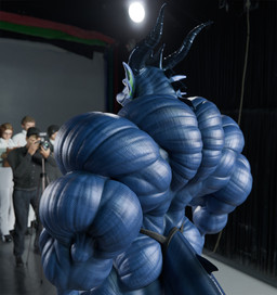 anthro big_muscles camera clothed clothing female group huge_muscles hyper hyper_muscles inside male muscular muscular_male photo_shoot size_difference striated_muscles thong thong_only topless underwear underwear_only anyveon mythology dragon human mammal mythological_creature mythological_scalie scalie 3d_(artwork) digital_media_(artwork) hi_res