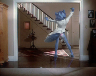 anthro blue_body blue_fur blue_hair butt cellphone clothed clothing dancing dancing_in_underwear electronics female fur hair humor phone photo_background pink_clothing pink_underwear plantigrade scene_reference smartphone solo tail underwear white_clothing daymond42 charleyfox_(modeler) apple_inc. copyright_request iphone nintendo risky_business star_fox krystal_(charleyfox) krystal_(star_fox) canid canine fox mammal 2008 3d_(artwork) 5:4 digital_media_(artwork) mixed_media photography_(artwork)