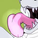 anthro bodily_fluids drooling licking male open_mouth saliva scales simple_background smile snout solo teeth tongue tongue_out fatalsyndrome mythology screw_the_shadow_walker dragon lizard mythological_creature mythological_scalie reptile scalie 1:1 digital_media_(artwork) hi_res