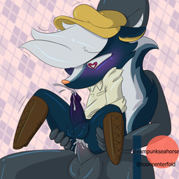 anal anal_penetration anthro balls blush bodily_fluids boots butt clothed clothing cum cum_in_ass cum_inside cumshot duo ejaculation erection flat_cap footwear fur genital_fluids genitals hair hat headgear headwear humanoid_genitalia humanoid_penis looking_pleasured male male/male male_penetrated male_penetrating male_penetrating_male orgasm penetration penis sex shoes simple_background smile steampunkseahorse animal_crossing nintendo anon kicks_(animal_crossing) mammal mephitid skunk 1:1 digital_media_(artwork)