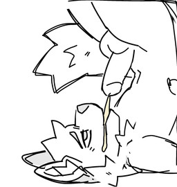 anthro balls bodily_fluids drinking drinking_urine eye_roll fluffy genital_fluids genitals lying male navel nude on_back peeing peeing_on_self penis simple_background solo tail urine urine_in_mouth urine_on_self urine_stream watersports white_background rookspirit canid canine canis mammal wolf hi_res monochrome