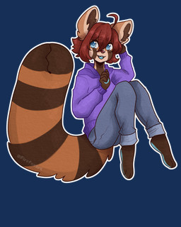 anthro barefoot blue_eyes bottomwear brown_body brown_fur clothing feet female fur hair hoodie looking_aside looking_up pants pawpads purple_clothing purple_hoodie purple_topwear red_hair simple_background smile solo tail tail_mouth topwear transparent_background unusual_anatomy unusual_tail sammychasity kuma_(sammychasity) ailurid mammal red_panda 4:5 alpha_channel digital_media_(artwork) hi_res