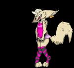 anthro bottomwear clothed clothing crossdressing femboy fur hair legwear male open_mouth paws skirt solo standing topwear fennfeathers feef canid canine fennec_fox fox mammal true_fox 2019 alpha_channel digital_media_(artwork) hi_res