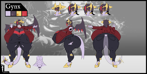 alternative_fashion big_breasts big_butt bottomwear breasts butt clothing color_swatch costume dark denim denim_bottomwear denim_clothing female footwear goth high_heels huge_breasts huge_butt hyper hyper_breasts hyper_butt jacket jeans pants punk shoes solo topwear wings dnp101 nintendo pokemon altered_forme_giratina generation_4_pokemon giratina legendary_pokemon pokemon_(species) digital_media_(artwork) full-length_portrait hi_res model_sheet portrait