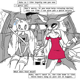 age_difference anthro car claw_marks clothing dialogue dress driving_car duo eyelashes female fur hairless heart_symbol inner_ear_fluff male older_female panties ribbons seat_belt shirt sitting tail text topwear tuft underwear vehicle white_body white_fur young younger_male naircat femnair shadow_(naircat) domestic_cat felid feline felis hairless_cat mammal sphynx_(cat) 1:1 aliasing binary_drawing comic digital_drawing_(artwork) digital_media_(artwork) english_text adopted_(lore) adopted_son_(lore) adoptive_mother_(lore) mother_(lore) mother_and_child_(lore) mother_and_son_(lore) parent_(lore) parent_and_child_(lore) parent_and_son_(lore) son_(lore)