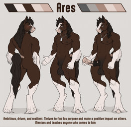 abs animal_genitalia animal_penis anthro areola balls big_balls big_penis biped brown_body brown_eyes brown_fur brown_mane butt equine_genitalia equine_penis erection fingers fist flared_penis front_view fully_sheathed fur genitals hooves humanoid_hands jewelry looking_at_viewer looking_back male mane medial_ring multiple_poses muscular muscular_anthro muscular_male necklace nipples nude_anthro nude_male pecs penis pose rear_view saggy_balls shadow sheath simple_background smile solo standing tail text white_background white_body white_fur spottedp_anda0046 equid equine horse mammal 2025 character_name colored english_text full-length_portrait hi_res model_sheet portrait shaded