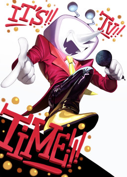 2_antennae clothed clothing electronics eyeless for_a_head male microphone necktie not_furry open_mouth pointy_nose screen screen_face solo suit television text jqbunny deltarune undertale_(series) tenna_(deltarune) darkner humanoid object_head screen_head tv_head absurd_res english_text hi_res