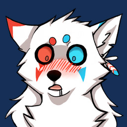 ambiguous_gender anime_nosebleed anthro black_outline blood blue_body blue_ear_tips blue_eyebrows blue_eyes blue_feathers blue_markings blush bodily_fluids dipstick_ears drooling ear_markings eye_markings eyebrows facial_markings feather_accessory feathers fur head_markings heterochromia inner_ear_fluff looking_at_viewer markings monotone_body monotone_fur multicolored_ears nosebleed open_mouth outline red_ear_tips red_eyebrows red_eyes red_feather red_markings red_tongue saliva shocked simple_background solo tongue tongue_showing transparent_background tuft white_feather white_inner_ear_fluff wide_eyed arylena arylena_(character) canid canine canis mammal wolf 1:1 2017 2d_animation alpha_channel animated bust_portrait digital_drawing_(artwork) digital_media_(artwork) frame_by_frame loop portrait reaction_image female_(lore)