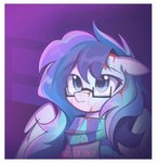 blood bodily_fluids cyberpunk eyewear female glasses solo 7ps-points blade_runner_2049 hasbro my_little_pony fan_character equid equine horse mammal pony hi_res