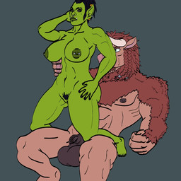 animal_genitalia animal_penis arm_hair balls becoming_erect big_balls bodily_fluids body_hair breasts chest_hair cum cum_in_vagina cum_inside duo equine_genitalia equine_penis female fur genital_fluids genitals male male/female muscular muscular_female muscular_male nipples on_bottom on_top orgasm penetration penile penile_penetration penis penis_in_vagina pubes reverse_cowgirl_position sex throbbing throbbing_balls throbbing_penis vaginal vaginal_penetration vulva naughty_ram blizzard_entertainment european_mythology greek_mythology mythology warcraft bovid bovine cattle humanoid mammal minotaur orc 1:1 animated huge_filesize long_playtime no_sound video