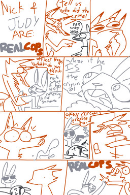 anthro blood bodily_fluids casual_sex clothed clothing cum cumshot death ejaculation erection female genital_fluids genitals group humor male nude penetration penis sex shitpost simple_background teeth text what wide_eyed x_eyes yelling the_weaver disney zootopia judy_hopps nick_wilde canid canine european_rabbit fox lagomorph leporid mammal oryctolagus rabbit red_fox true_fox 2:3 comic english_text hi_res meme