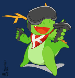 2_horns 5_fingers anthro chibi controller covered_eyes featureless_crotch featureless_feet feet fingers green_body green_scales happy holding_controller holding_object horn kerchief kerchief_only logo male mostly_nude mostly_nude_anthro mostly_nude_male neckerchief neckerchief_only neckwear nude open_mouth open_smile scales semi-anthro shadow simple_background smile solo spines standing tail teeth text toothy_smile transparent_background virtual_reality vr_controller vr_headset wearing_vr_headset wide_crotch wide_stance topazrabbit kde linux mythology steam_frame valve_corporation valve_hardware konqi dragon mythological_creature mythological_scalie scalie 2025 alpha_channel artist_logo artist_name digital_media_(artwork) krita_(artwork) signature