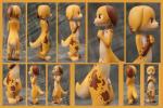 anthro balls biped blush border butt feet figurine flaccid foreskin fur genitals hand_on_chest humanoid_genitalia humanoid_penis long_ears male nude penis photo real sculpt solo yellow_border young young_anthro claytail canid canine canis domestic_dog mammal 2015