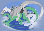 anal anal_penetration anus balls black_anus blue_body blue_claws blue_scales claws duo female feral fur genitals green_body green_scales horn knot male male/female penetration penis perineum purple_knot purple_penis scales white_body white_claws white_fur white_horn liluay mythology listria_(listria-dragoness) dragon felkin furred_dragon furred_scalie mythological_creature mythological_scalie scalie hi_res