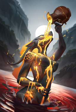 amber_eyes anthro bathing breasts container fangs female fire flaming_hair full_moon glowing glowing_eyes horn jar lava medium_breasts moon navel nipples non-mammal_breasts non-mammal_navel non-mammal_nipples pitcher pseudo_hair sharp_teeth solo teeth brunored mythology pompeii_(timberwolfl) dragon elemental_creature mythological_creature mythological_scalie scalie hi_res