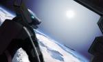 anthro armor fur headgear helmet inside looking_at_viewer male p700 planet science_fiction solo space spacecraft spacesuit sun vehicle kavaeric rchetype canid canine canis jackal mammal 2016 absurd_res hi_res