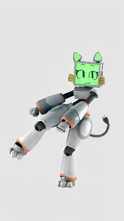 dancing electrical_plug_tail fake_whiskers female for_a_head machine music music_video screen screen_face solo fuch! pur_03 domestic_cat felid feline felis mammal object_head robot robot_anthro screen_head 9:16 animated hi_res short_playtime sound video