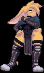 anthro clothed clothing femboy finger_twiddling fur leggings legwear male simple_background solo thick_thighs topwear transparent_background wide_hips tsunamidusher 0r0 lagomorph leporid mammal rabbit alpha_channel animated digital_media_(artwork) low_res pixel_(artwork) pixel_animation short_playtime